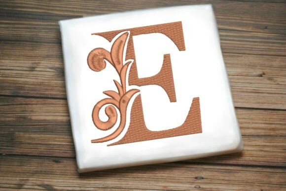 Flourished Leaf Monogram E Review for Craft Fairs