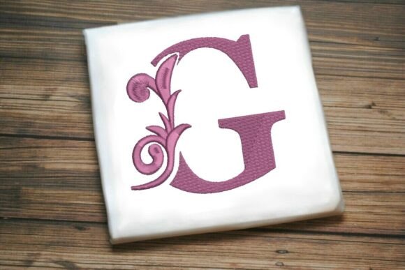 Flourished Leaf Monogram G