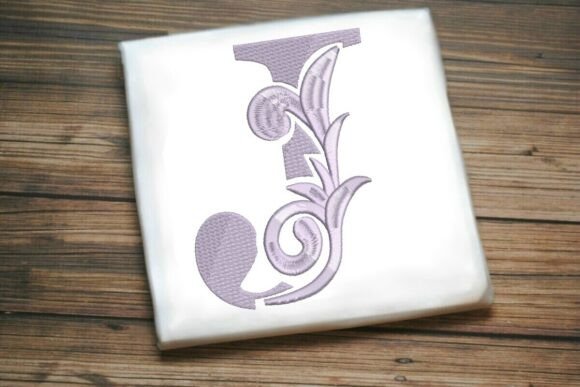 Flourished Leaf Monogram J Review