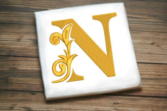 Flourished Leaf Monogram N Review for Etsy Sellers