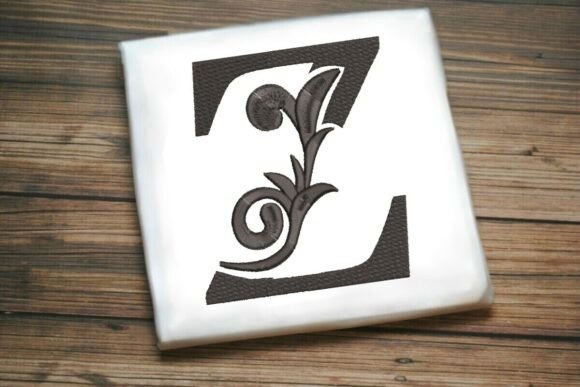 Flourished Leaf Monogram Z