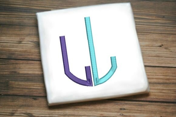 Geometric Split Letter Monogram L