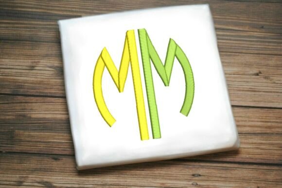 Geometric Split Letter Monogram M
