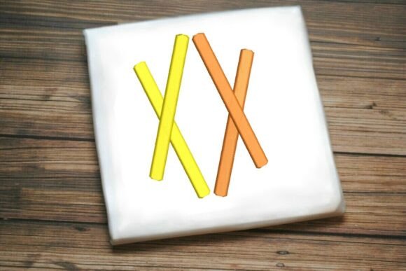 Geometric Split Letter Monogram X