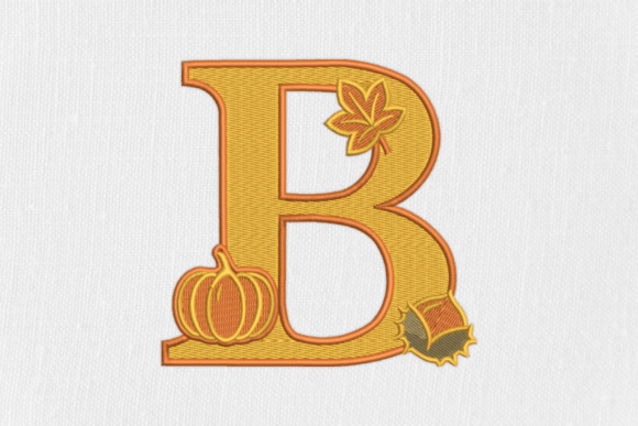 Letter B Autumn Monogram: A Designer's Review