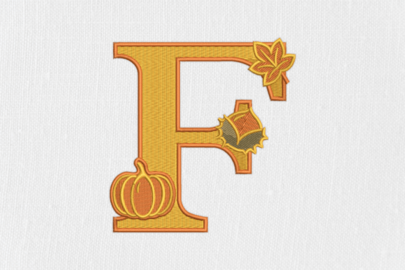 Letter F Autumn Monogram Review