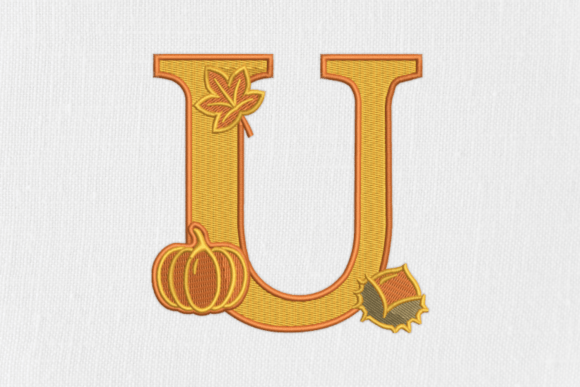 Letter U Autumn Monogram Review