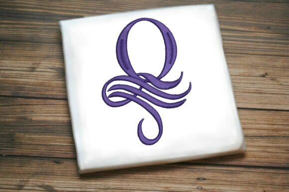 Oceanic Flourish Monogram Q Review for Business Merch
