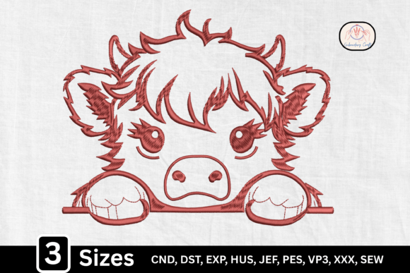 Peeking Highland Cow, Monogram Farm Cow Review