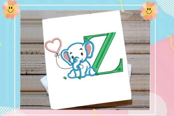 Z Letter Cute Elephant Decor Review